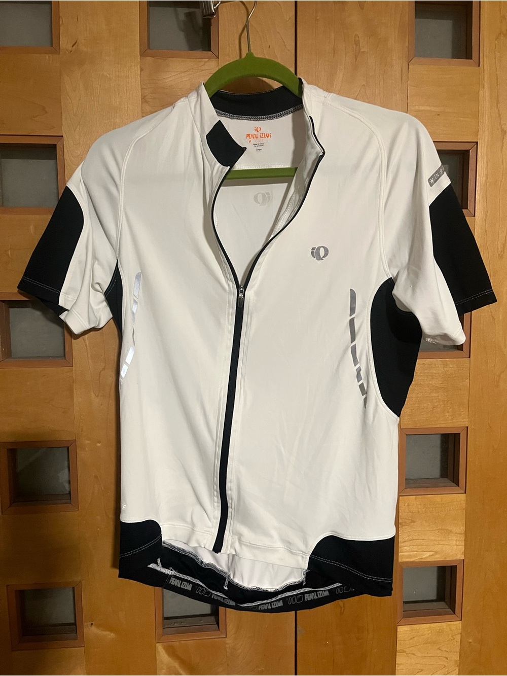 Pearl Izumi Elite White and Black Short Sleeve Cycling Jersey, L